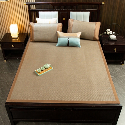 91家纺网 家纺一手货源 找家纺 （总）青雅席业 2025新款全包双面直角步步高藤席