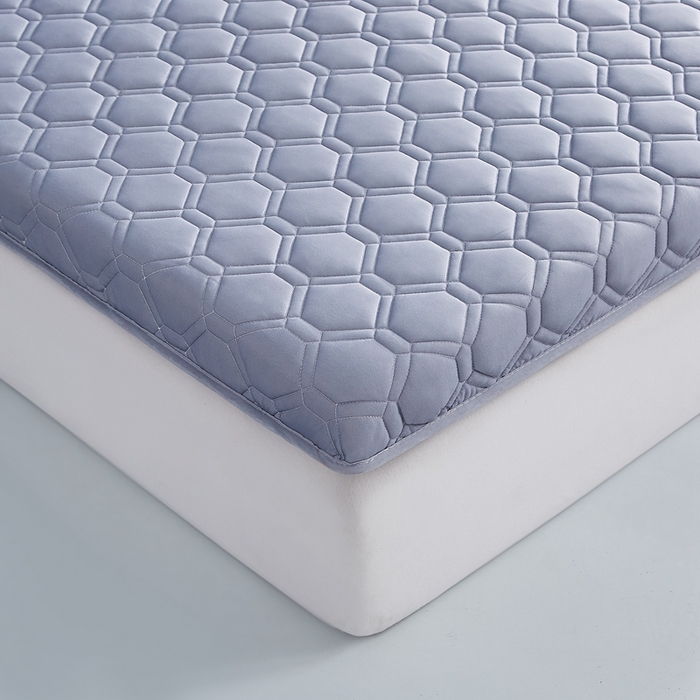 91家纺网 家纺一手货源 找家纺 时奥 2024新款A类针织棉乳胶记忆海绵床垫 元气灰