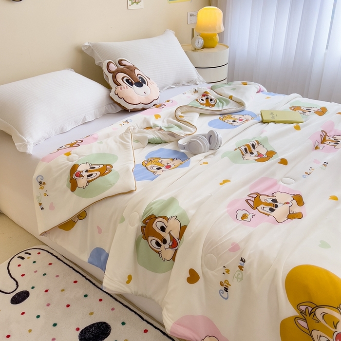 91家纺网 家纺一手货源 找家纺 米菲 2024新款A类凉感丝印花夏被夏凉被被芯 迪士尼-蒂蒂大