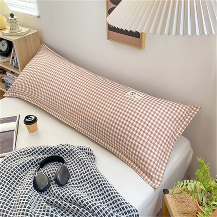 91家纺网 家纺一手货源 找家纺 （总）梦舒羽 2025新款水洗棉麻双人枕套情侣枕芯套加厚枕头套 