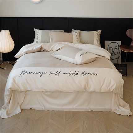 91家纺网 家纺一手货源 找家纺 （总） 2024春夏新款天丝棉四件套--江南系列（常规图）