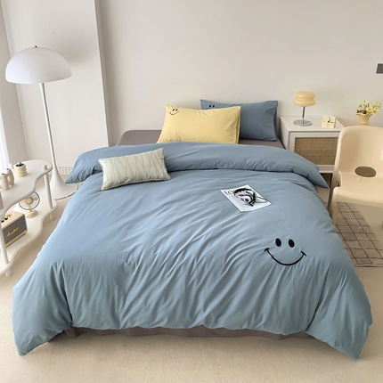 91家纺网 家纺一手货源 找家纺 （总）梦家居 2024新款全棉水洗棉刺绣混搭四件套