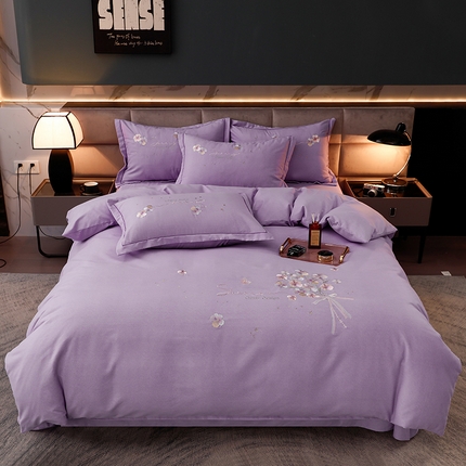 91家纺网 家纺一手货源 找家纺 （总）润淳家居 2025新款全棉磨毛刺绣四件套