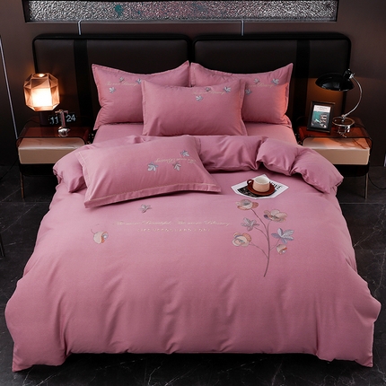 91家纺网 家纺一手货源 找家纺 （总）润淳家居 2025新款全棉磨毛刺绣四件套