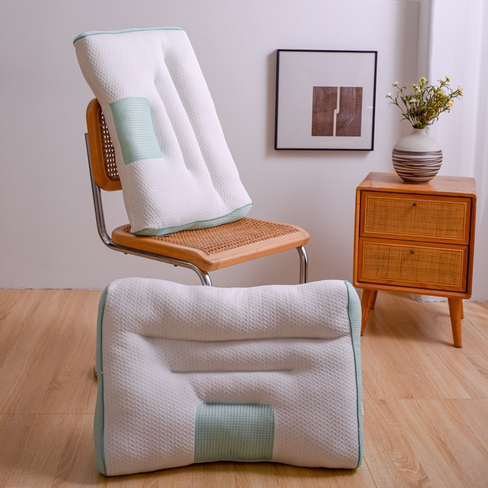 91家纺网 家纺一手货源 找家纺 芯元素 2024新款4D立体牵引枕 4D立体牵引枕-绿