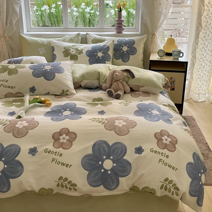 91家纺网 家纺一手货源 找家纺 红馆 2025年全棉12868印花系列四件套梦境