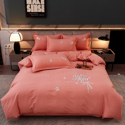 91家纺网 家纺一手货源 找家纺 （总）润淳家居 2025新款全棉磨毛刺绣四件套