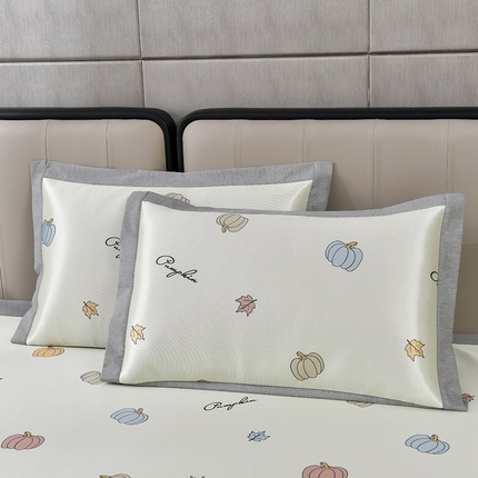 91家纺网 家纺一手货源 找家纺 （总）小牛席业-碳光凉感印花冰丝凉枕套系列凉席藤席冰藤席冰丝席竹席乳胶席乳胶凉席凉感豆豆席