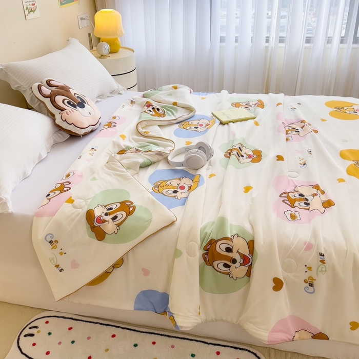 91家纺网 家纺一手货源 找家纺 米菲 2024新款A类凉感丝印花夏被夏凉被被芯 迪士尼-蒂蒂大