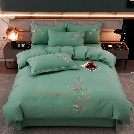 91家纺网 家纺一手货源 找家纺 （总）润淳家居 2025新款全棉磨毛刺绣四件套