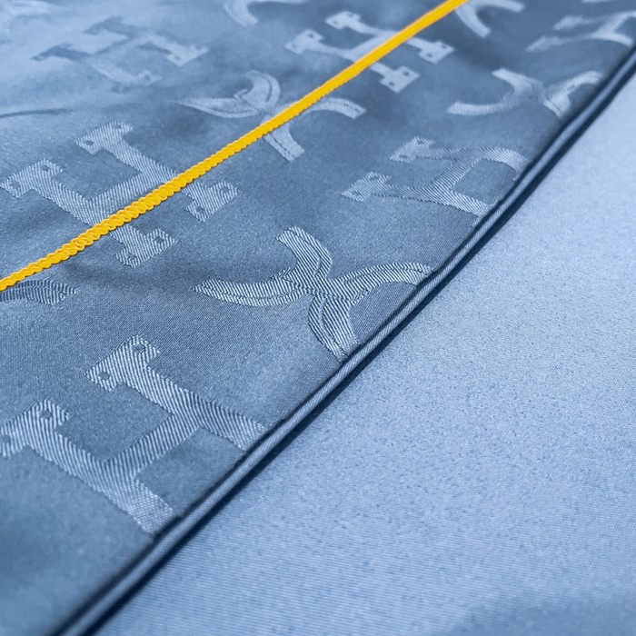 91家纺网 家纺一手货源 找家纺 丽卡家纺 2024新款60s贡缎提花水洗天丝夏被四件套-莫奈 莫奈-宾利蓝