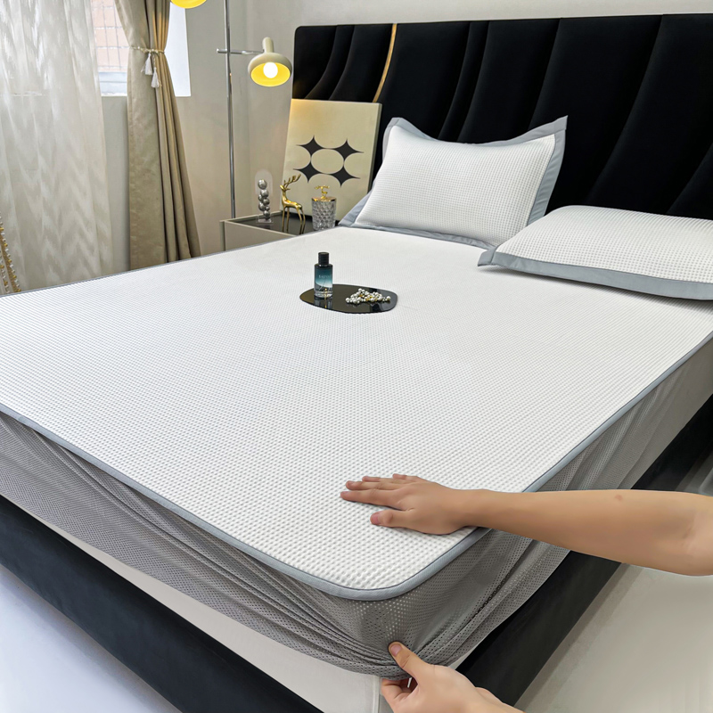 91家纺网 家纺一手货源 找家纺 （总）慕尚 2025新款华夫格床笠凉席