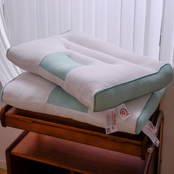 91家纺网 家纺一手货源 找家纺 芯元素 2024新款4D立体牵引枕 4D立体牵引枕-绿