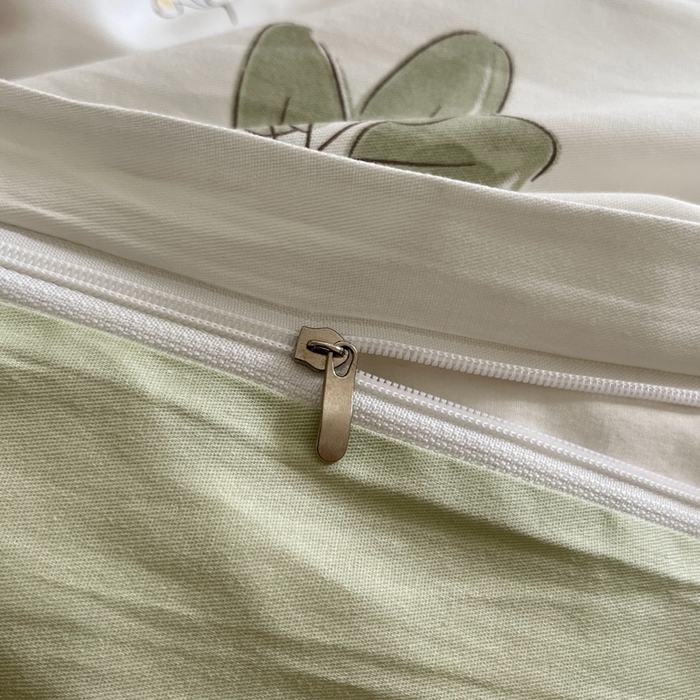 91家纺网 家纺一手货源 找家纺 红馆 2025年全棉12868印花系列四件套米粒熊