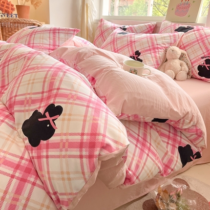 91家纺网 家纺一手货源 找家纺 （总）花伞家居 2025新款水洗棉印花四件套