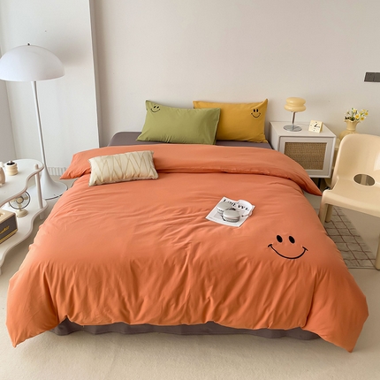 91家纺网 家纺一手货源 找家纺 （总）梦家居 2024新款全棉水洗棉刺绣混搭四件套