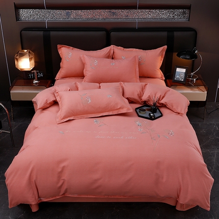 91家纺网 家纺一手货源 找家纺 （总）润淳家居 2025新款全棉磨毛刺绣四件套