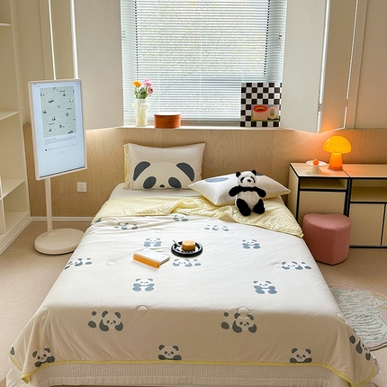 91家纺网 家纺一手货源 找家纺 （总）美乐迪 2024新款A类凉感丝冰豆豆夏被子被芯