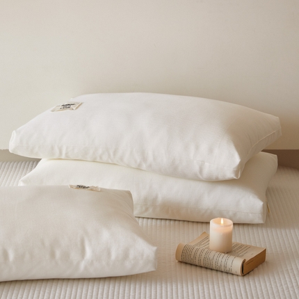 91家纺网 家纺一手货源 找家纺 （总）北鸣有鱼枕芯馆 2024新款A类标准无漂染全棉枕头枕芯-初见 48*74cm/只 初见