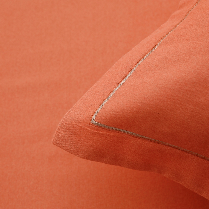 91家纺网 家纺一手货源 找家纺 润淳家居 2025新款全棉磨毛刺绣四件套 心动瞬间 靓桔