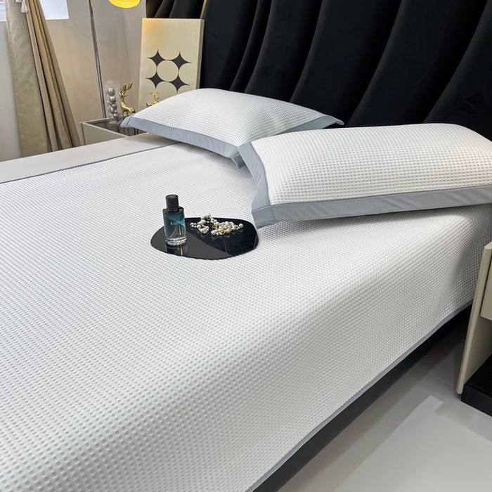 91家纺网 家纺一手货源 找家纺 （总）慕尚 2025新款华夫格床笠凉席