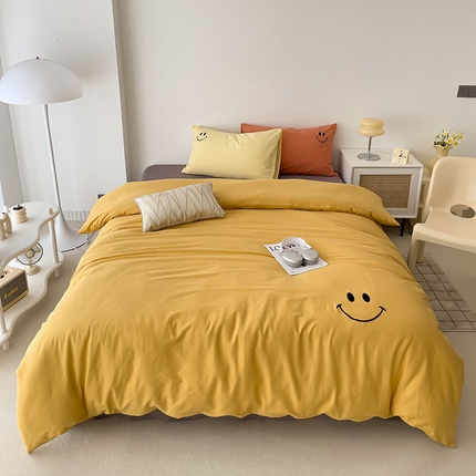 91家纺网 家纺一手货源 找家纺 （总）梦家居 2024新款全棉水洗棉刺绣混搭四件套