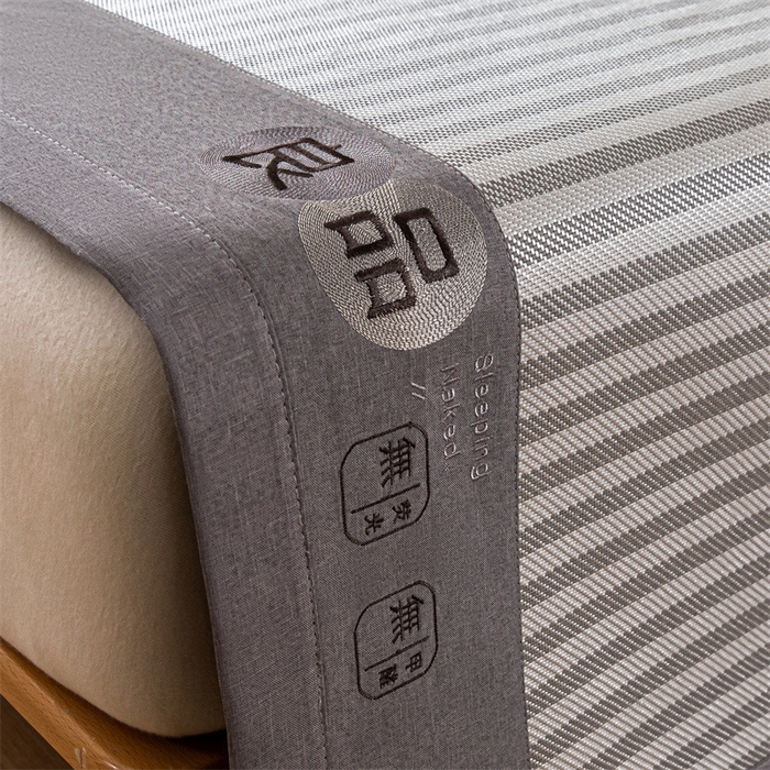 91家纺网 家纺一手货源 找家纺 （总）启程 2024新款600D数码印花凉感冰藤席系列