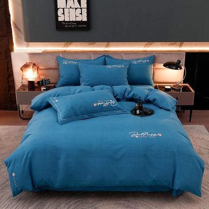 91家纺网 家纺一手货源 找家纺 （总）润淳家居 2025新款全棉磨毛刺绣四件套