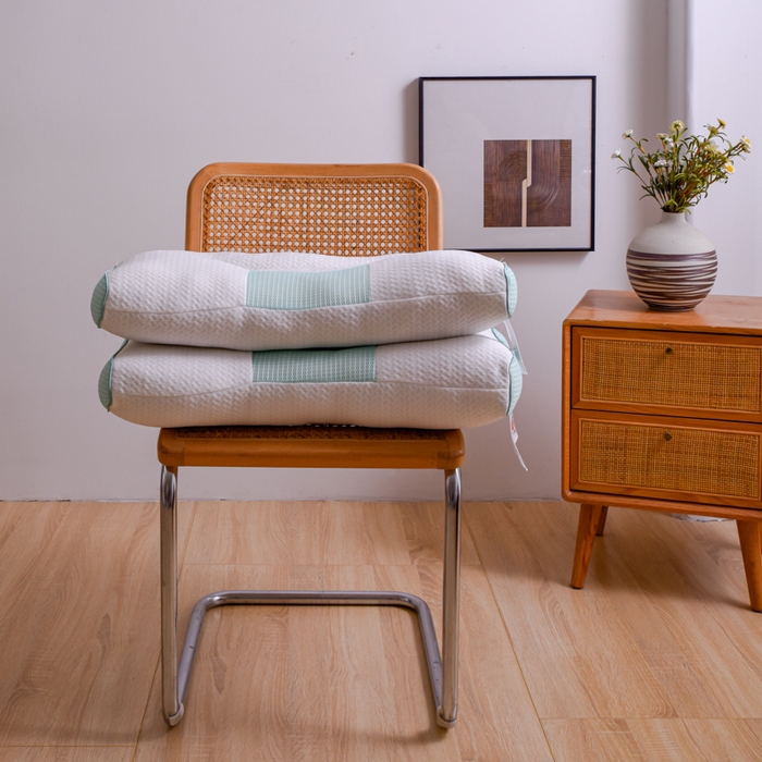 91家纺网 家纺一手货源 找家纺 芯元素 2024新款4D立体牵引枕 4D立体牵引枕-绿