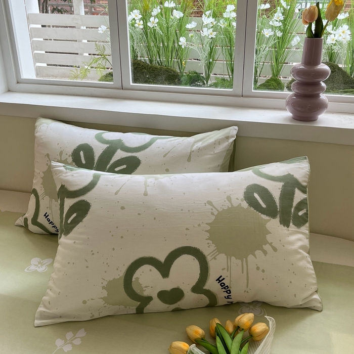 91家纺网 家纺一手货源 找家纺 红馆 2025年全棉12868印花系列四件套清雅