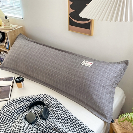 91家纺网 家纺一手货源 找家纺 （总）梦舒羽 2025新款水洗棉麻双人枕套情侣枕芯套加厚枕头套 