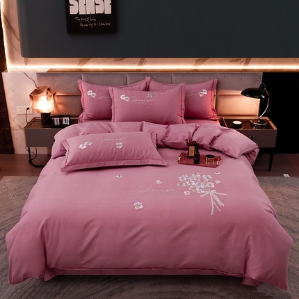 91家纺网 家纺一手货源 找家纺 （总）润淳家居 2025新款全棉磨毛刺绣四件套