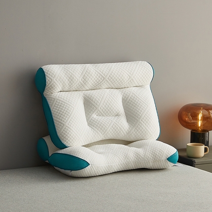（总）鸿图枕业 2024新款柔软舒适针织棉面料颈枕枕头枕芯