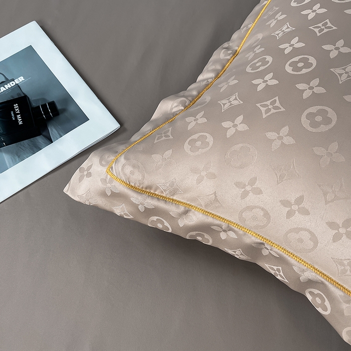 91家纺网 家纺一手货源 找家纺 丽卡家纺 2024新款水洗天丝夏被四件套-艾诺维 艾维-香槟