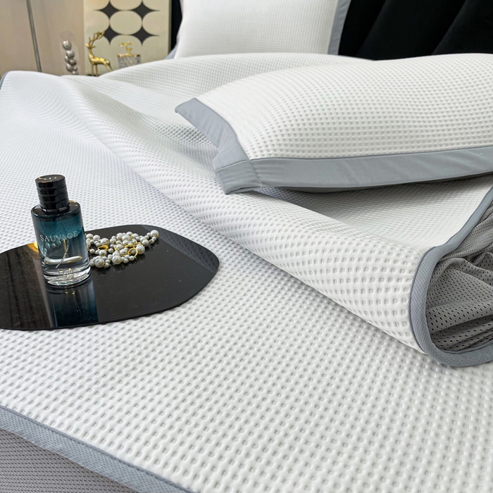 91家纺网 家纺一手货源 找家纺 （总）慕尚 2025新款华夫格床笠凉席