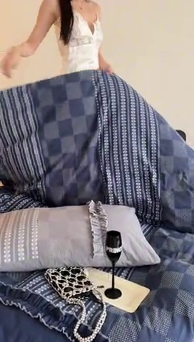 91家纺网 家纺一手货源 找家纺 旷野 2024新款全棉色织双面提花四件套-南法 南法—星海蓝