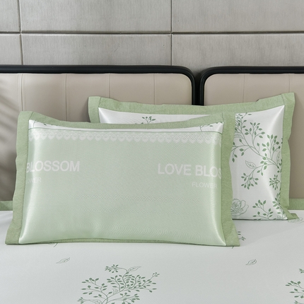 91家纺网 家纺一手货源 找家纺 （总）小牛席业-碳光凉感印花冰丝凉枕套系列凉席藤席冰藤席冰丝席竹席乳胶席乳胶凉席凉感豆豆席