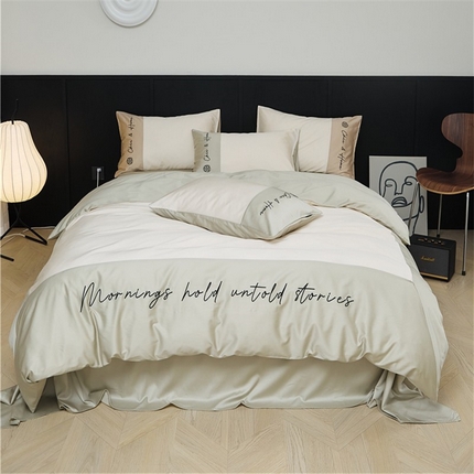 2024春夏新款天丝棉四件套--江南系列（常规图） 江南-汉白玉