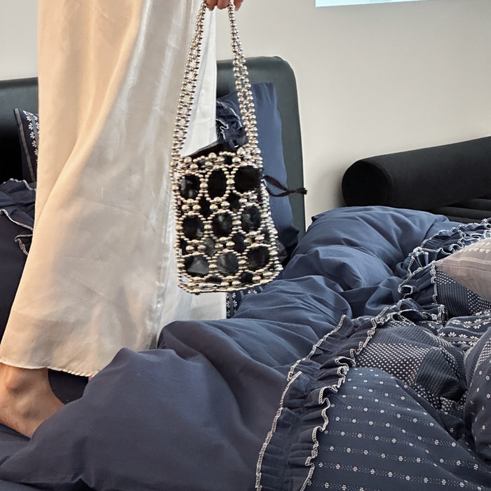 91家纺网 家纺一手货源 找家纺 旷野 2024新款全棉色织双面提花四件套-南法 南法—星海蓝