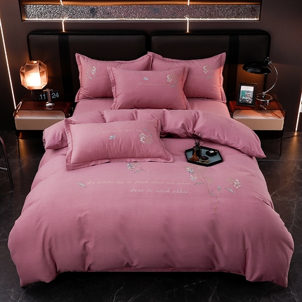 91家纺网 家纺一手货源 找家纺 （总）润淳家居 2025新款全棉磨毛刺绣四件套