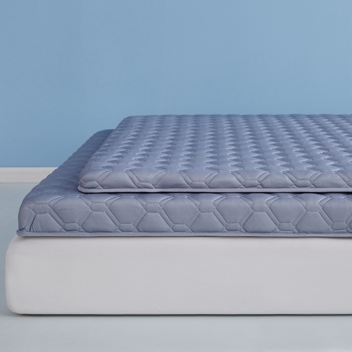 91家纺网 家纺一手货源 找家纺 时奥 2024新款A类针织棉乳胶记忆海绵床垫 元气灰