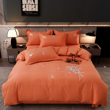 91家纺网 家纺一手货源 找家纺 （总）润淳家居 2025新款全棉磨毛刺绣四件套