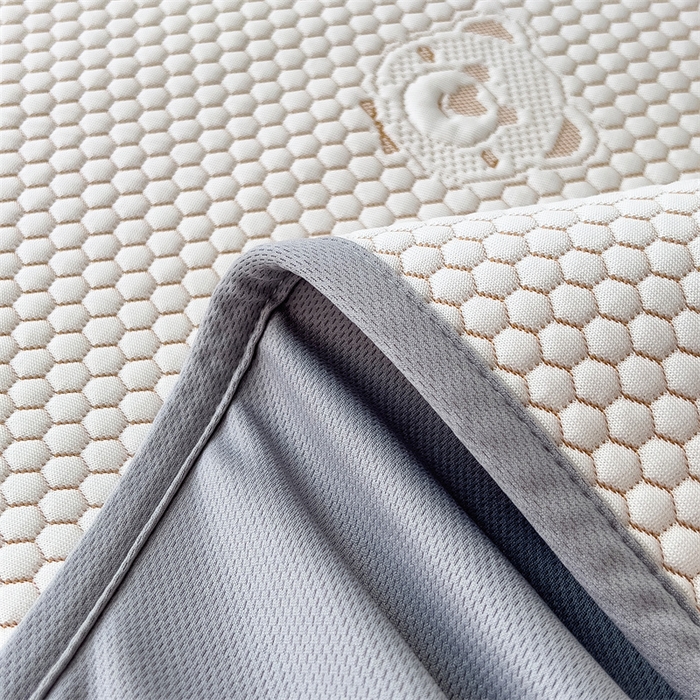 91家纺网 家纺一手货源 找家纺 鑫姿席业 2025新款抗菌凉豆豆提花床笠款凉席-小熊系列  冰豆豆熊猫系列-床笠款 柠檬黄