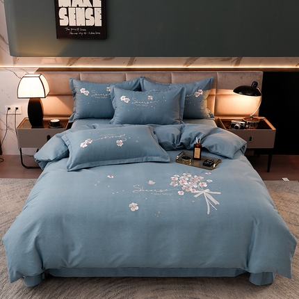 91家纺网 家纺一手货源 找家纺 （总）润淳家居 2025新款全棉磨毛刺绣四件套