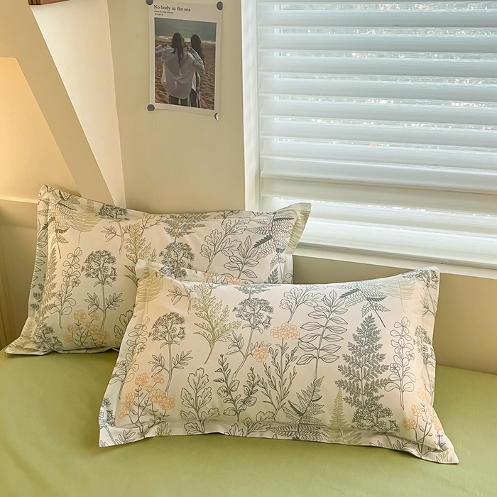 91家纺网 家纺一手货源 找家纺 红馆 2025年全棉12868印花系列四件套清颜