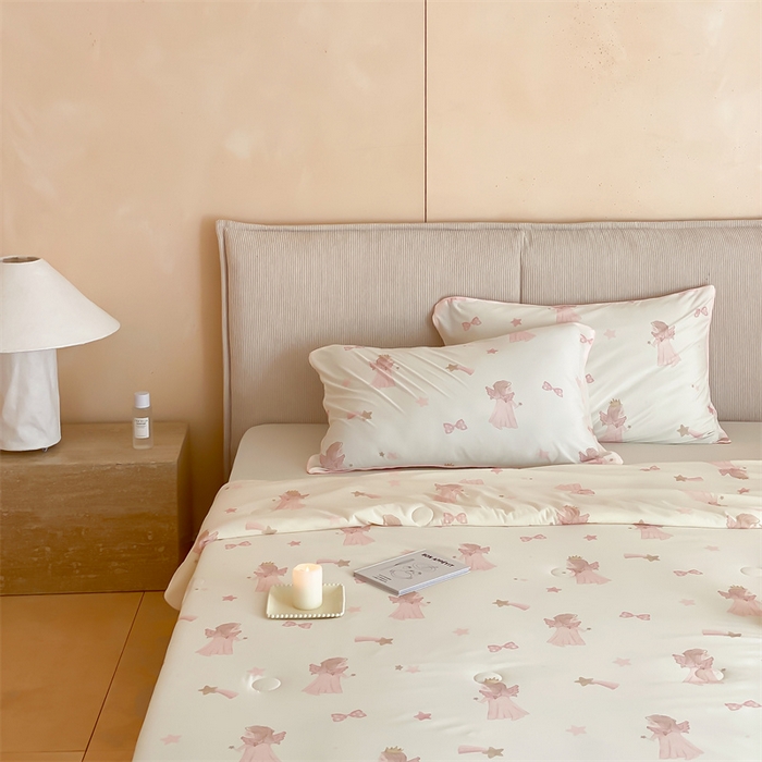 91家纺网 家纺一手货源 找家纺 头等舱 2025新款针织棉凉感氨纶A类印华大豆抗菌夏被 梦幻城堡