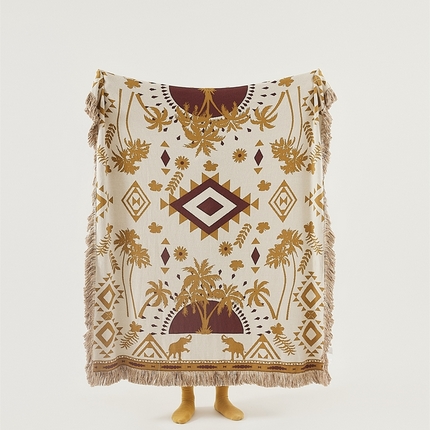 91家纺网 家纺一手货源 找家纺 （总）暖绵绵家纺 2025新款丛林时光毯子