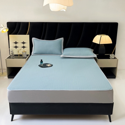 91家纺网 家纺一手货源 找家纺 （总）慕尚 2025新款华夫格床笠凉席