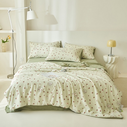 91家纺网 家纺一手货源 找家纺 （总）畅销被业 2024新款A类泡芙棉印花夏被