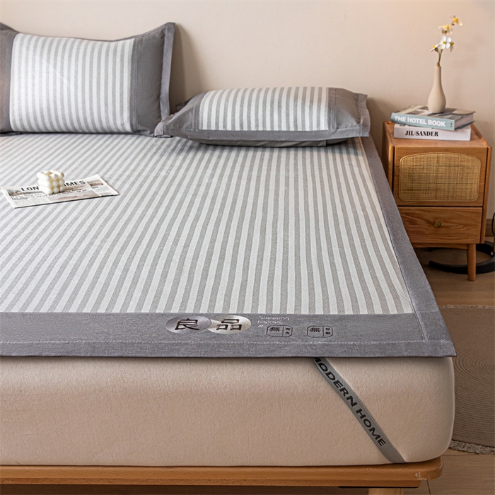 91家纺网 家纺一手货源 找家纺 （总）启程 2024新款600D数码印花凉感冰藤席系列